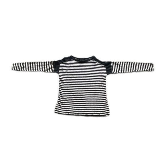 Chaps Black White Striped Cotton Long Sleeve Pullover Sweater Women’s Medium - Picture 3 of 10